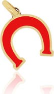 The Lovery Fine Jewelry Coral Horseshoe Charm
