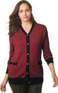 Jessica London V-Neck Cardigan Sweater