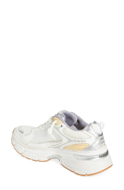 Golden Goose Lightstar Net Leather And Suede Upper Tpu Star Net Heel And Spur In White