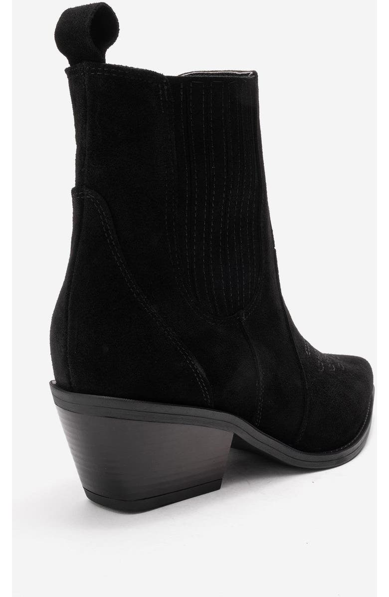 Forever & Always Shoes Julieta Leather Block Heel Western Boot, Alternate, color,