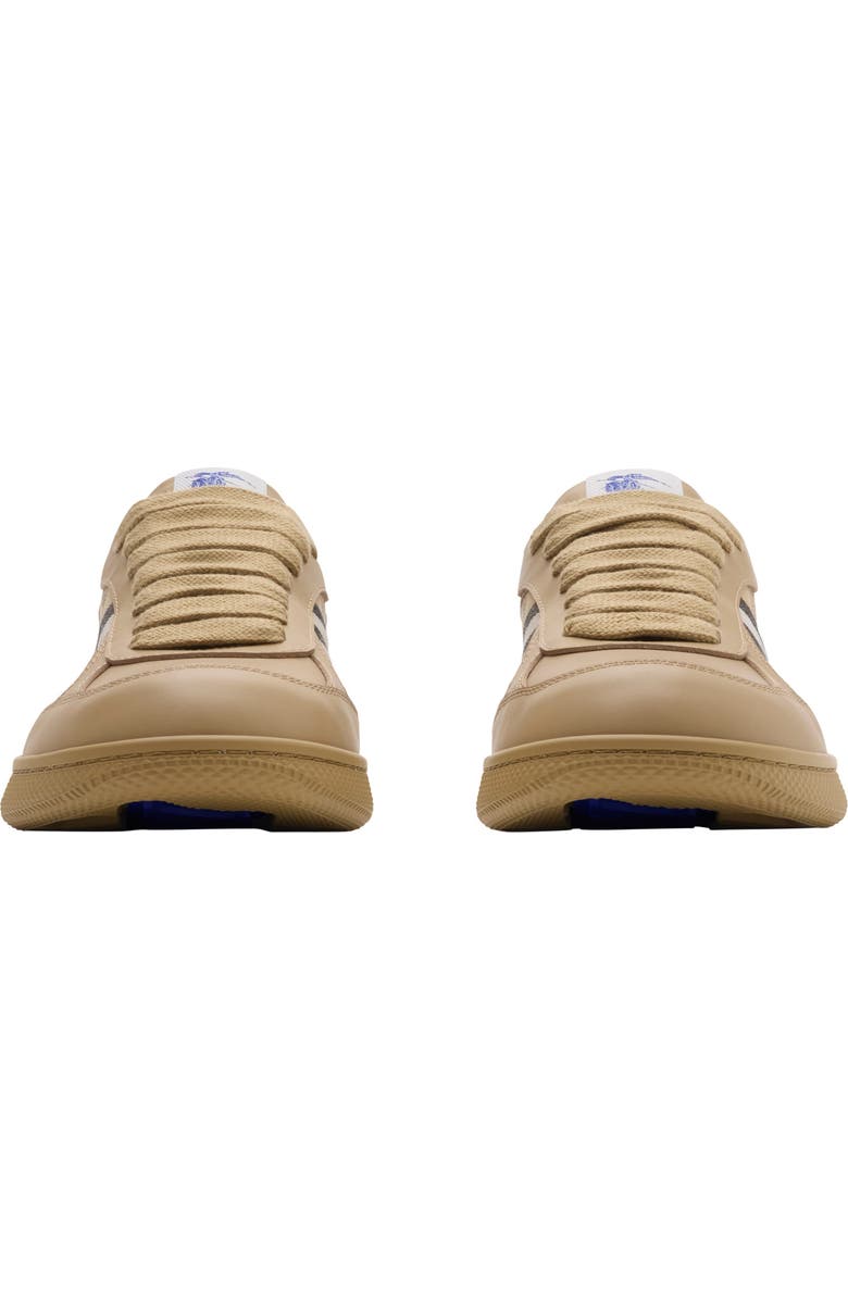 Burberry Leather and Check Terrace Sneakers, Alternate, color, Sand/Sand
