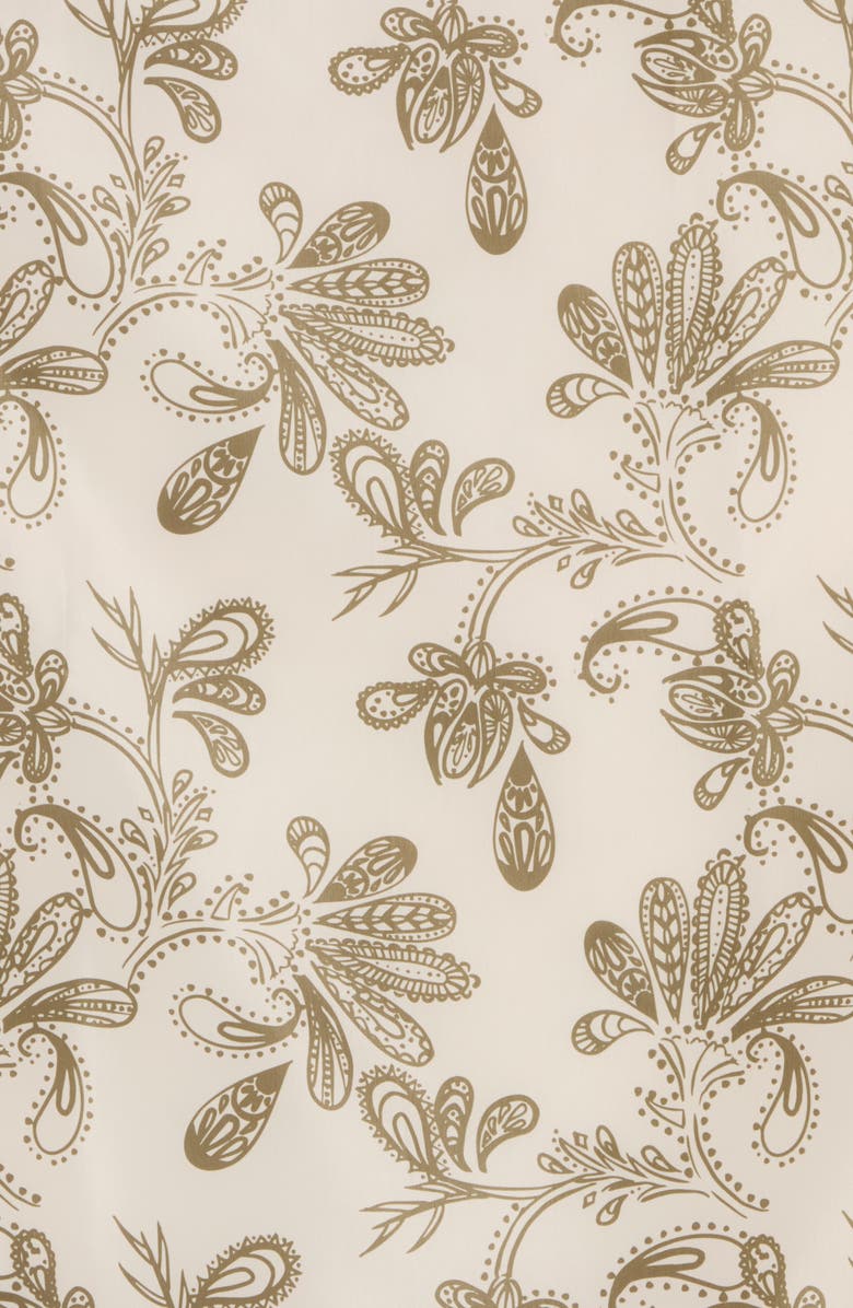 Steve Madden Paisley Satin Square Scarf, Alternate, color, Olive