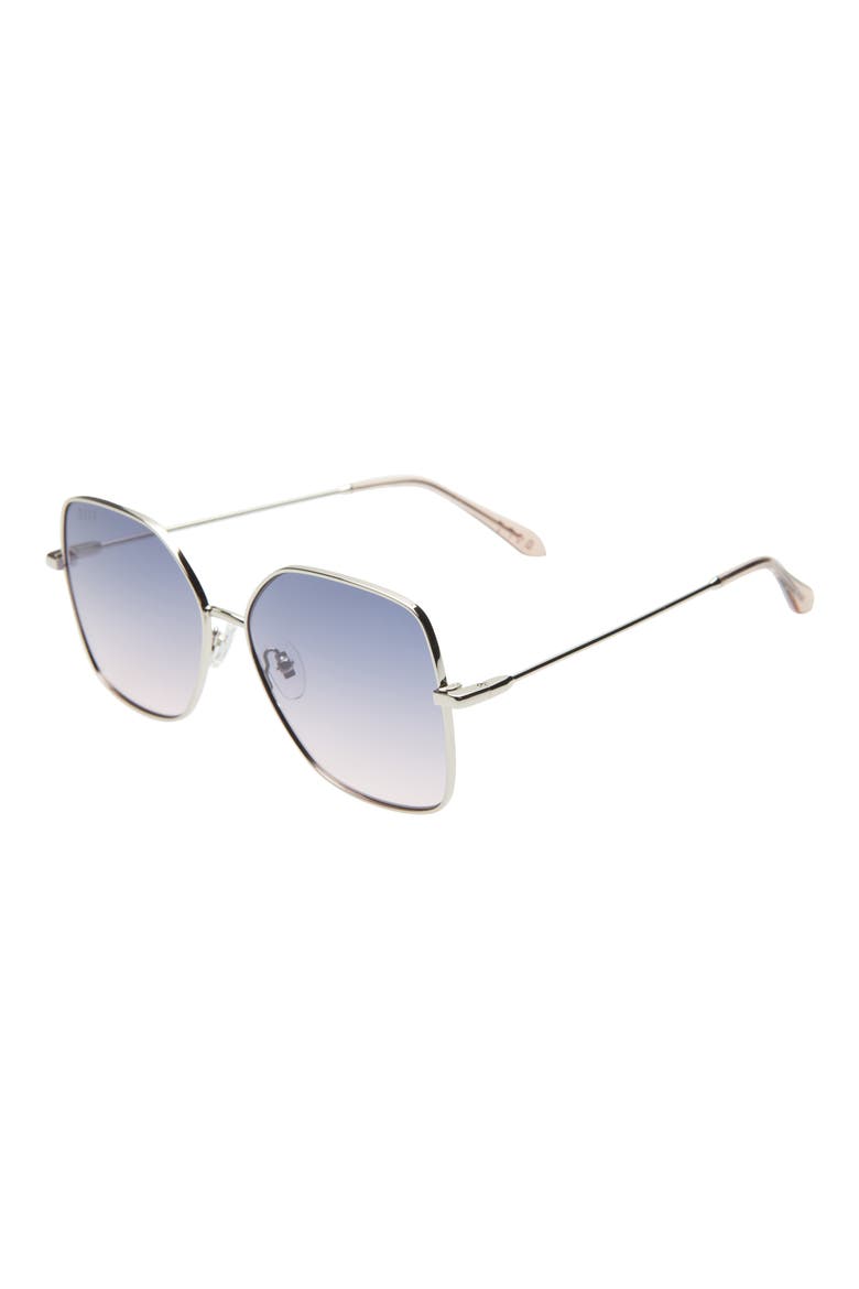 Iris 59mm Square Sunglasses, Alternate, color, SILVER