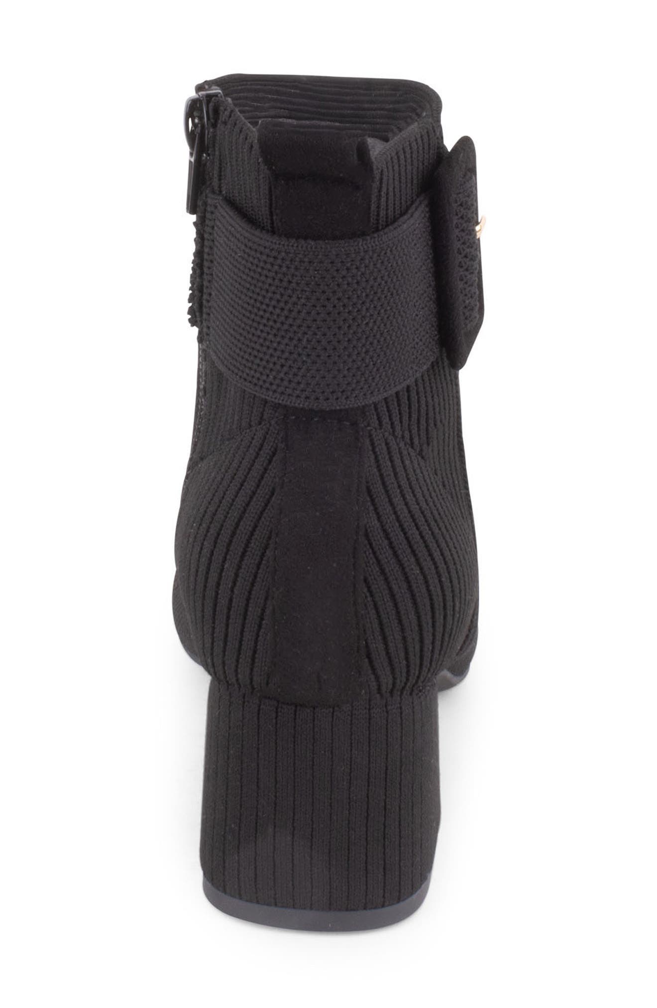 Sunflower Bootie, Alternate, color, BLACK