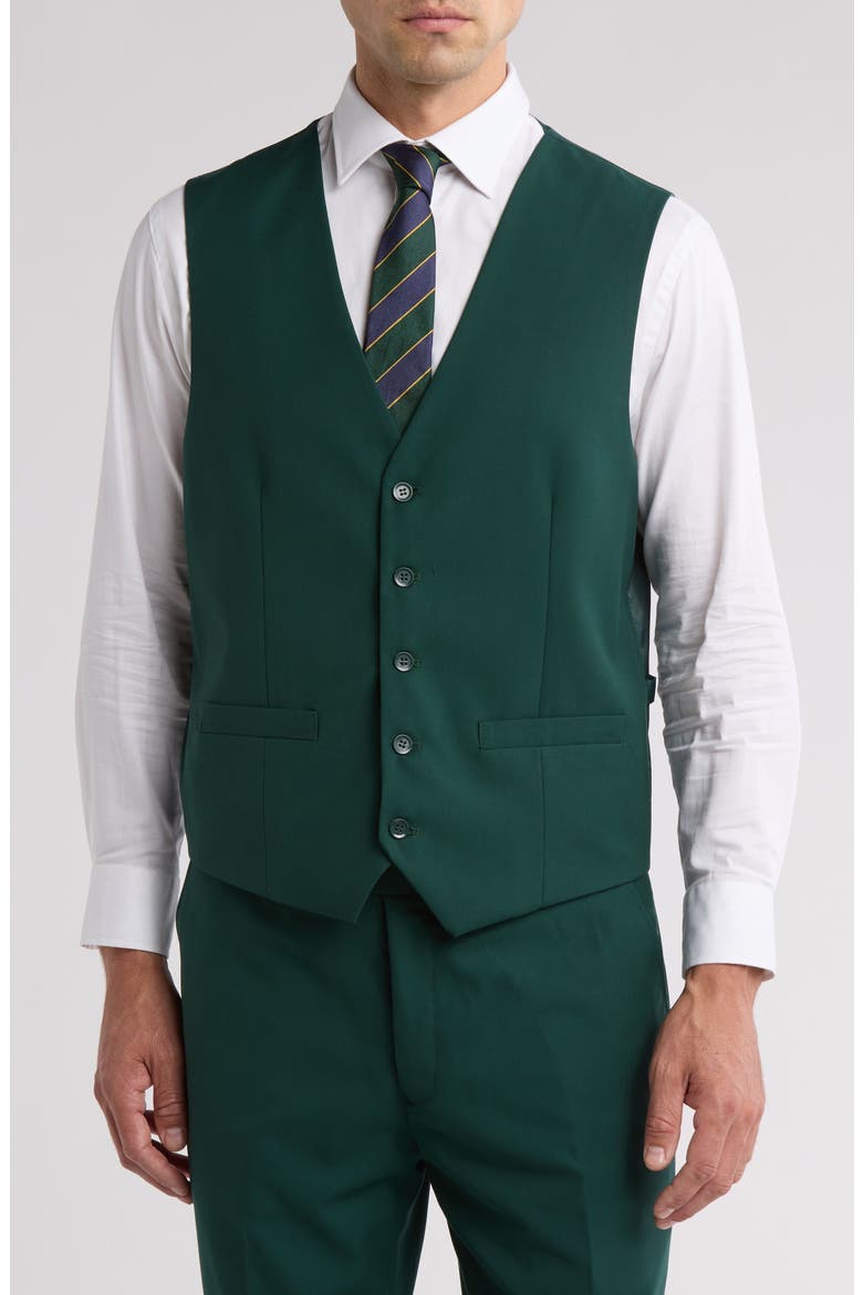 Premium Slim Fit 3-Piece Suit, Alternate, color, HUNTER GREEN