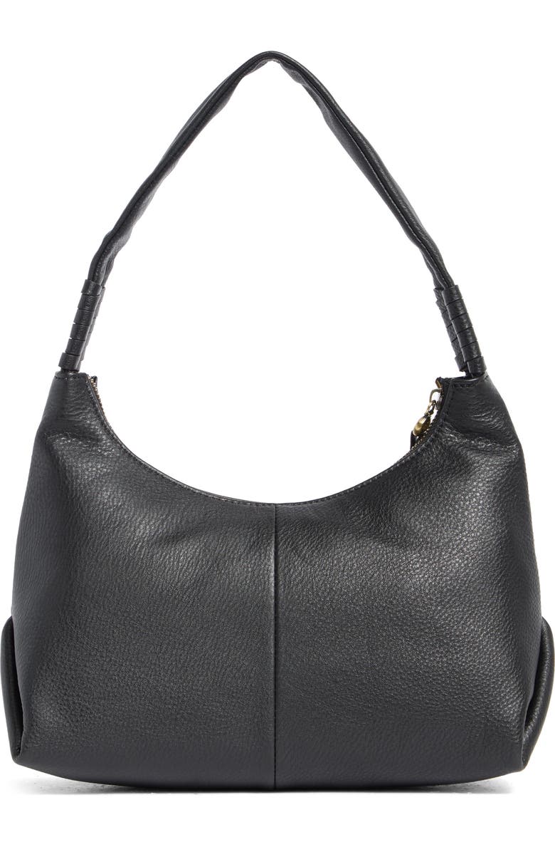 HOBO Astrid Leather Shoulder Bag, Alternate, color, Black