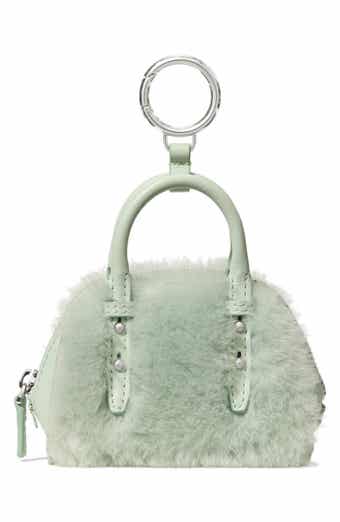 charmed genuine shearling purse bag charm
