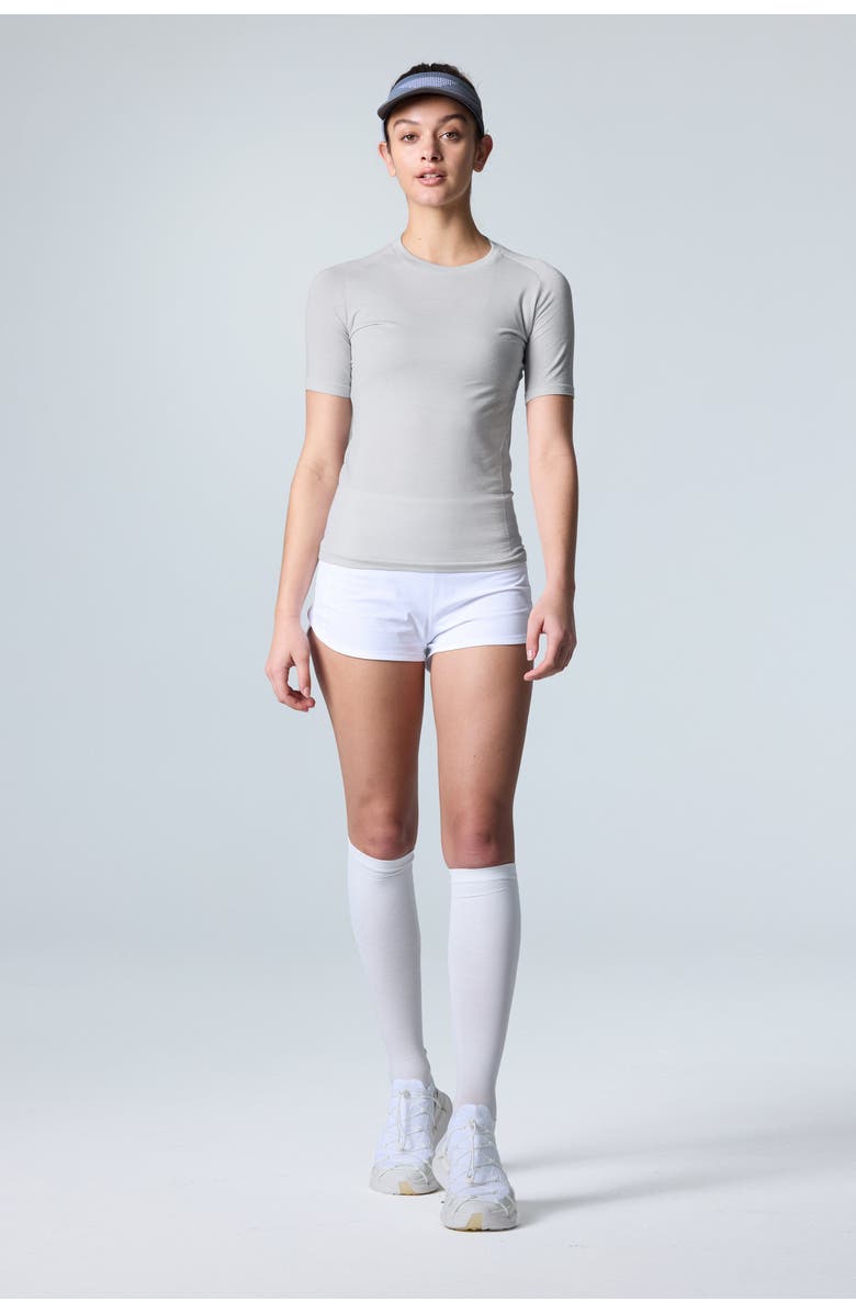 COZY ZERO Women's PerformaWool Aero Weight Tee, Alternate, color, Glacier Gray