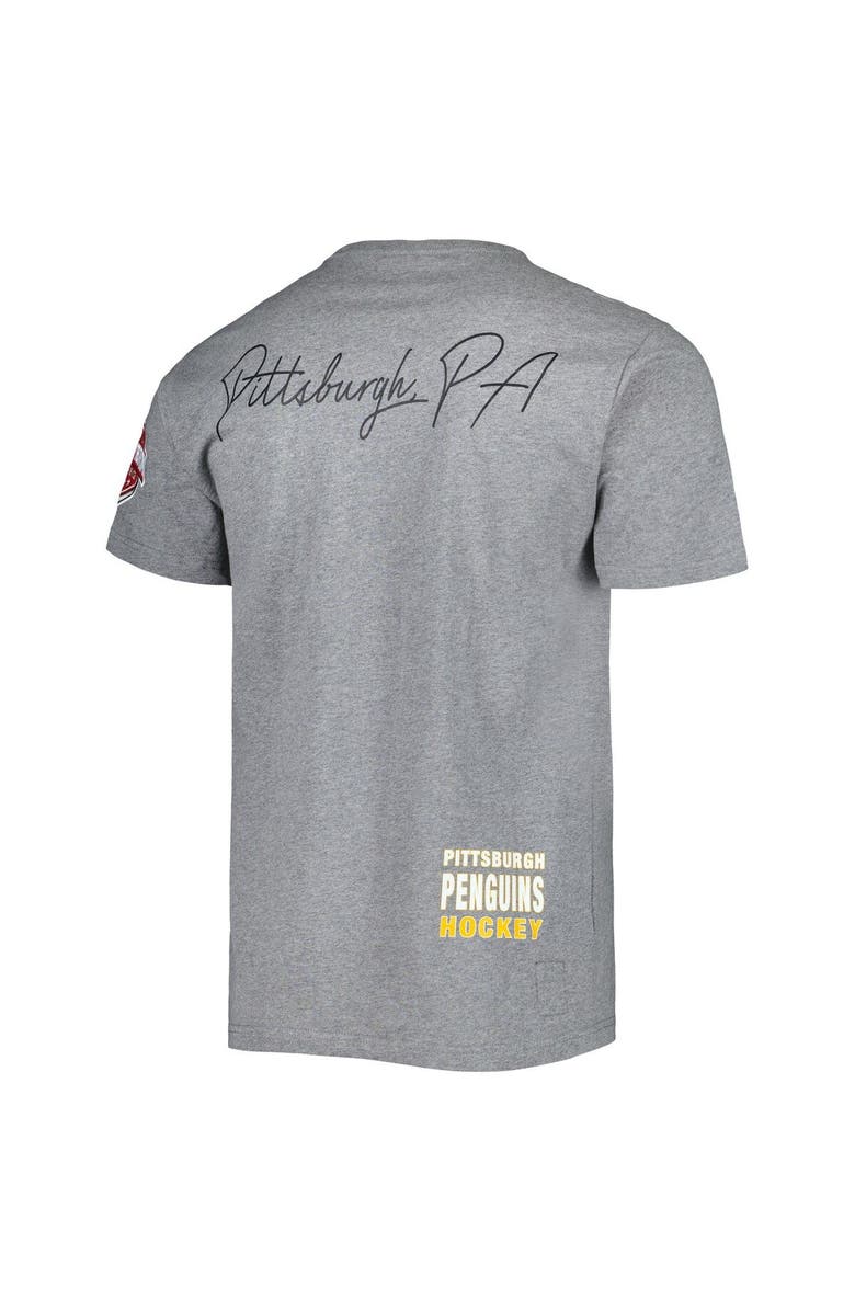 Mitchell & Ness Men's Mitchell & Ness Heather Gray Pittsburgh Penguins City Collection T-Shirt, Alternate, color, Heather Gray