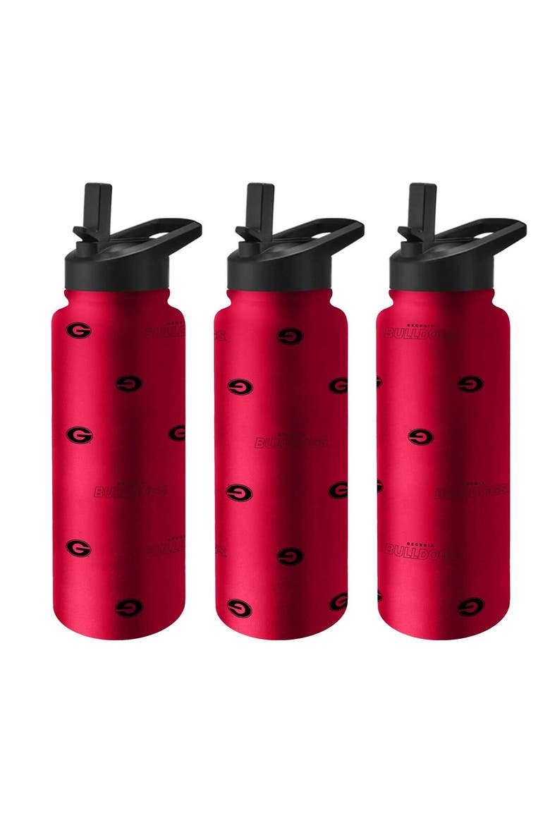 Georgia Bulldogs 34oz. Steep and Repeat Quencher Bottle, Main, color, Red