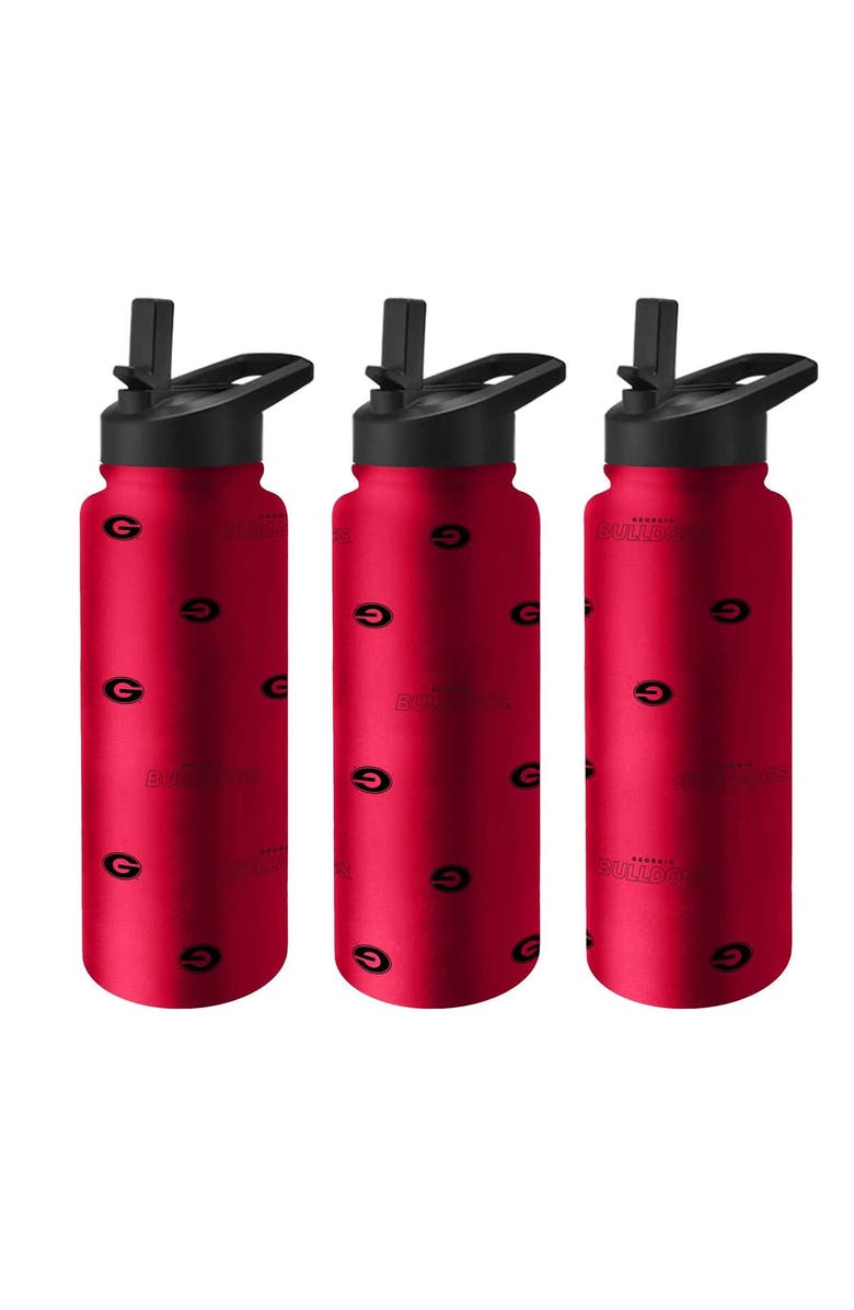 LOGO BRANDS Georgia Bulldogs 34oz. Steep and Repeat Quencher Bottle, Main, color, Red