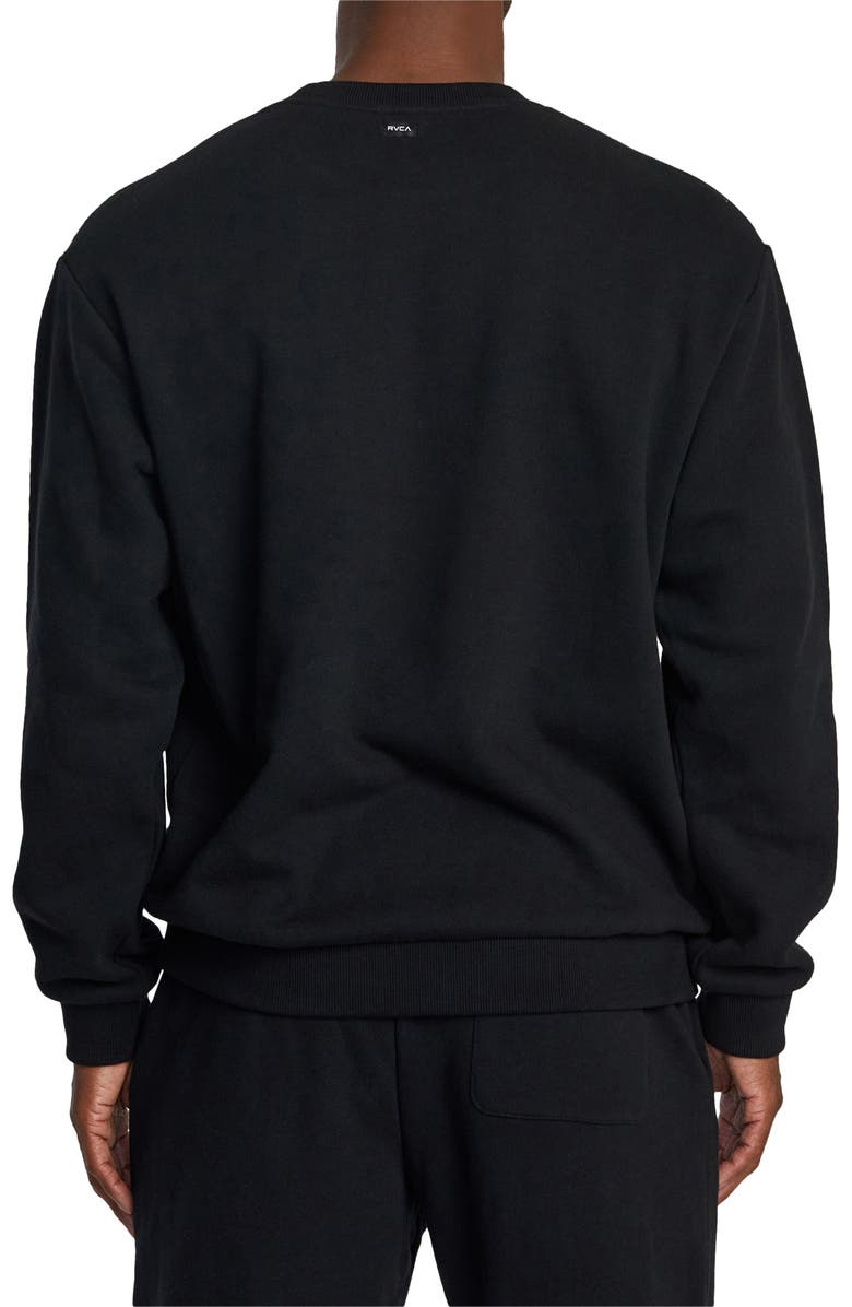 RVCA Essential Logo Embroidered Sweatshirt, Alternate, color,