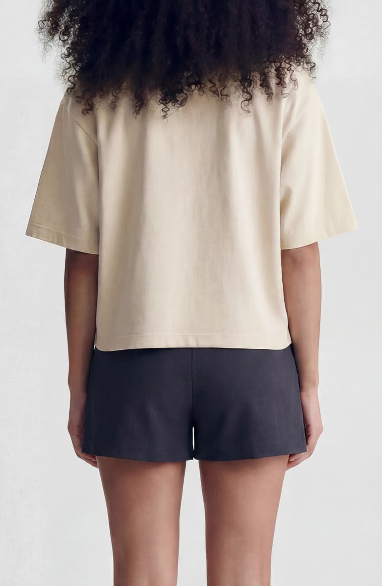 Brooklyn Industries Brooklyn Boxy Crop Graphic T-Shirt, Alternate, color, Sandshell