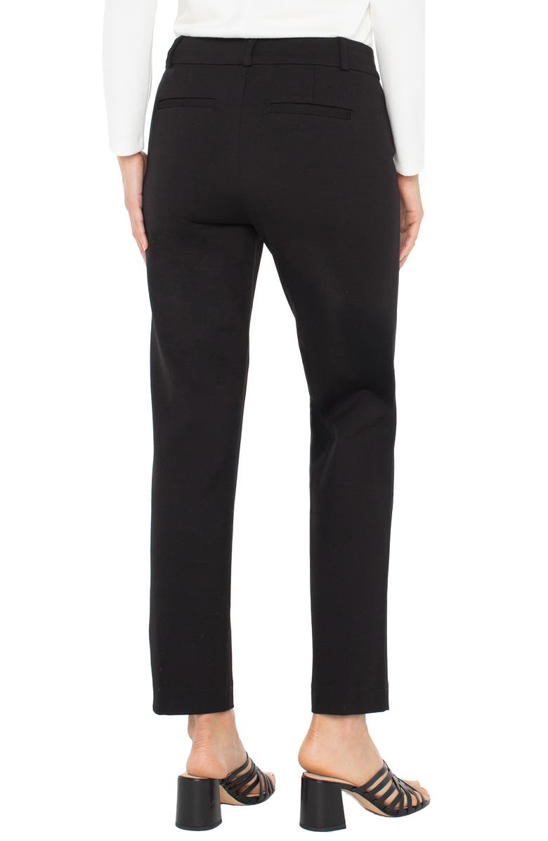 Liverpool Los Angeles Holly Welt Pocket Ankle Straight Leg Ponte Pants, Alternate, color, Black