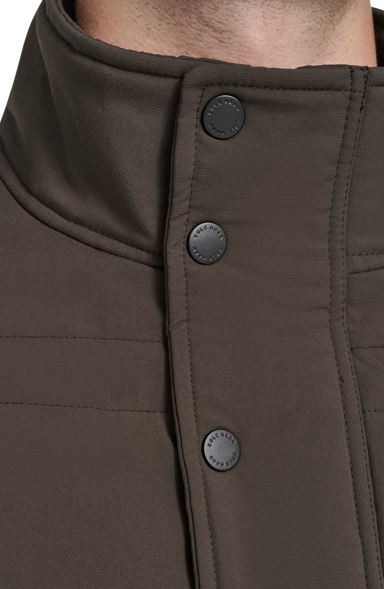 Cole Haan Signature Stretch Crinkle Quilted Jacket, Alternate, color, Brown