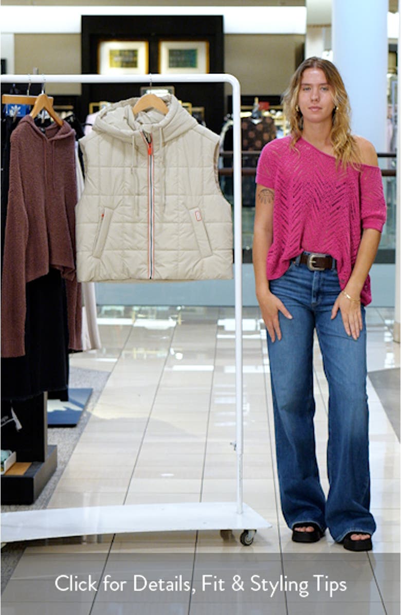 Lindsey Quilted Coated Water Repellent Vest, sales video thumbnail