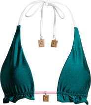 Kulani Kinis Frill Halter Bikini Top