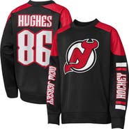 Outerstuff Youth Outerstuff Jack Hughes Black New Jersey Devils Best Defense Name & Number Crewneck Sweatshirt