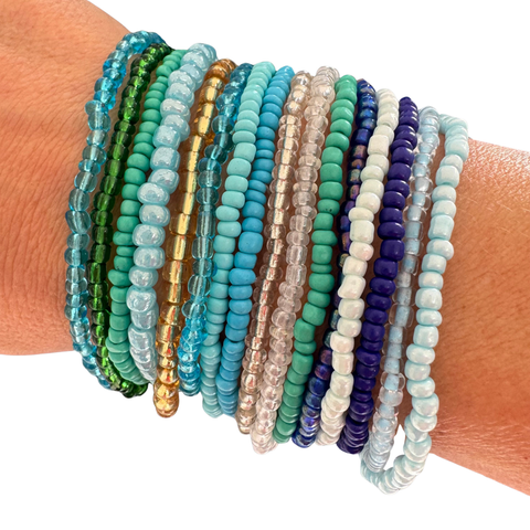 Shades of Blue Bracelets (16 bracelets included)