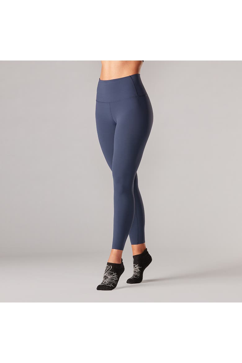 High Waisted 7/8 Legging, Main, color, NAVY