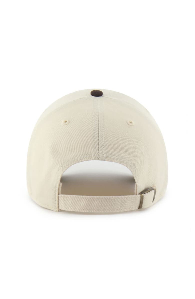 '47 Men's '47  Natural/Brown Texas Rangers Two-Tone Fashion Clean Up Adjustable Hat, Alternate, color, Natural
