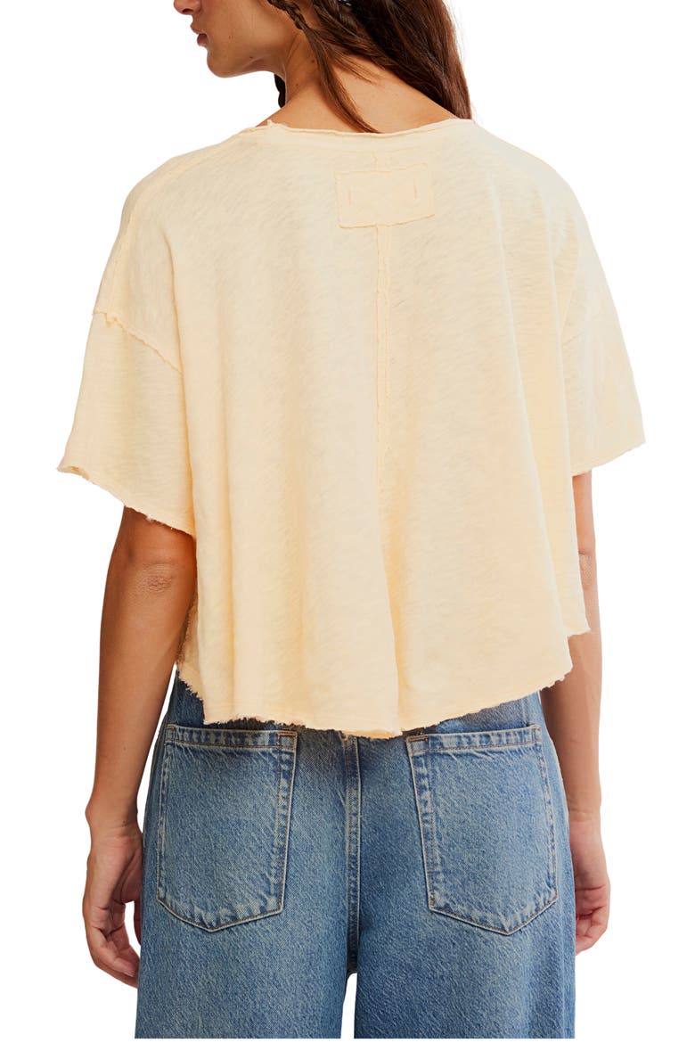 Elsie Linen & Cotton Slub Jersey Swing T-Shirt, Alternate, color, SPARKLE LIGHT