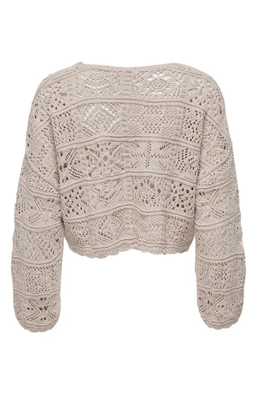 Only Onlbeach Knit Cardigan In Gray