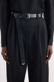 Givenchy Voyou Metal Tip Leather Belt