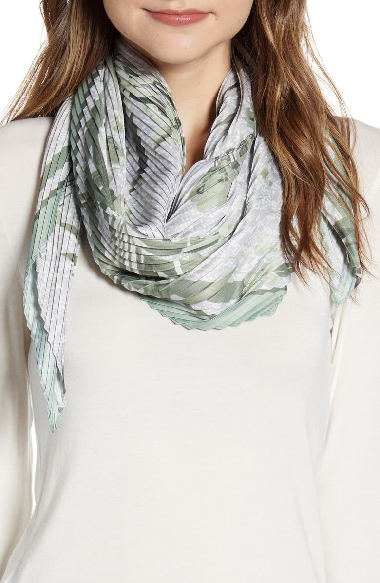 Ted Baker London Hillary Highland Pleat Diamond Scarf, Main, color, 