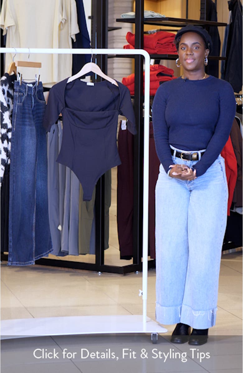 Everly Square Neck Bodysuit, sales video thumbnail
