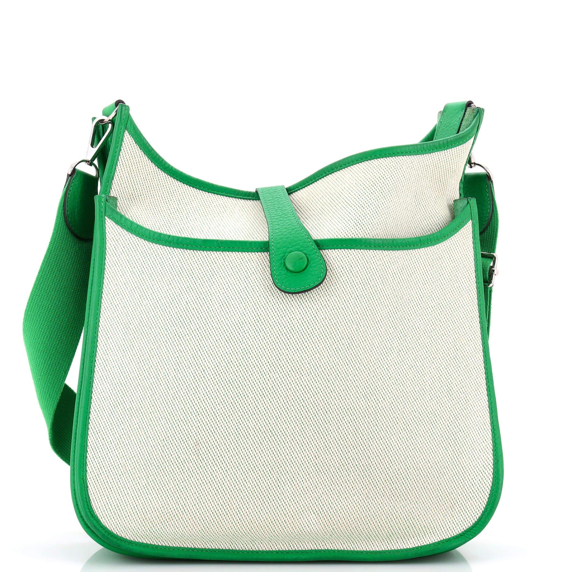 Evelyne Bag Gen III Toile and Leather GM, Alternate, color, Green