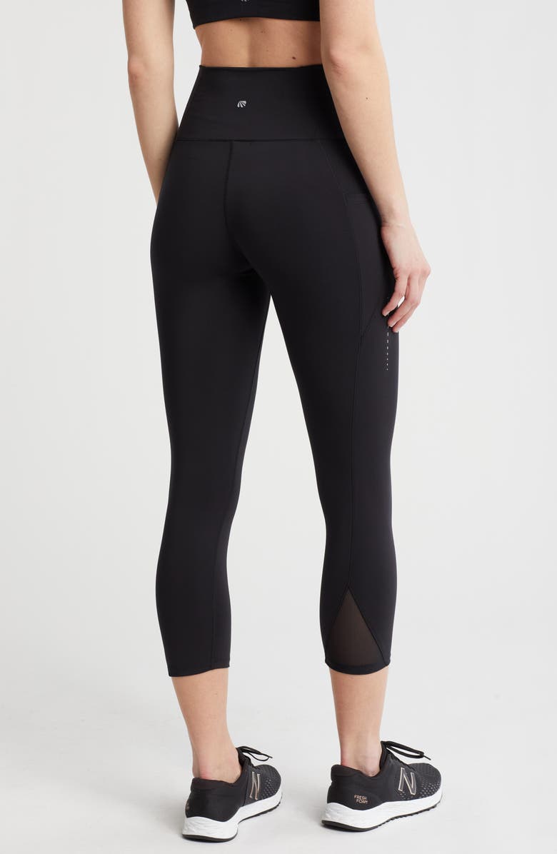 MARIKA Jenny Capri Pocket Leggings, Alternate, color, Black