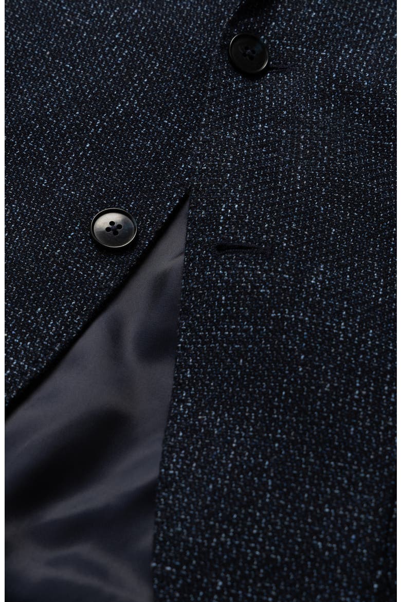 Archibold Navy Slub Wool & Cotton Blend Sport Coat, Alternate, color, MARINE