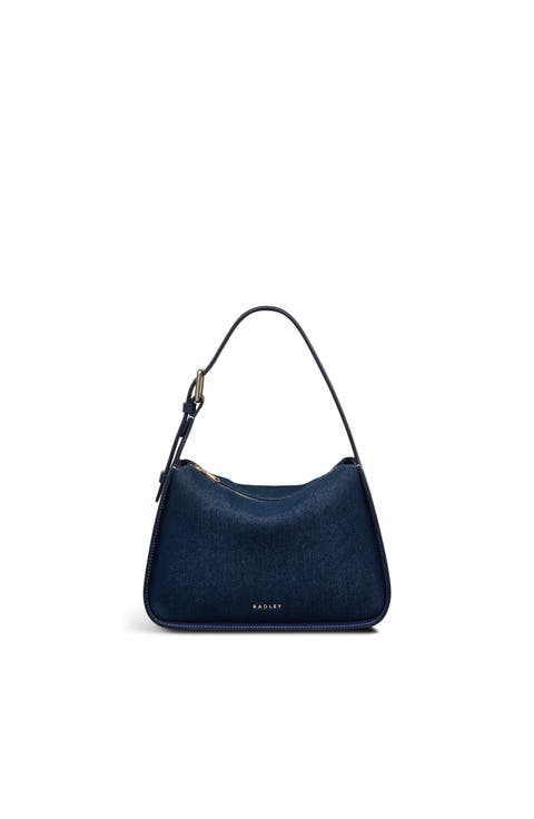 Westwell Lane - Indigo Small Ziptop Satchel Bag