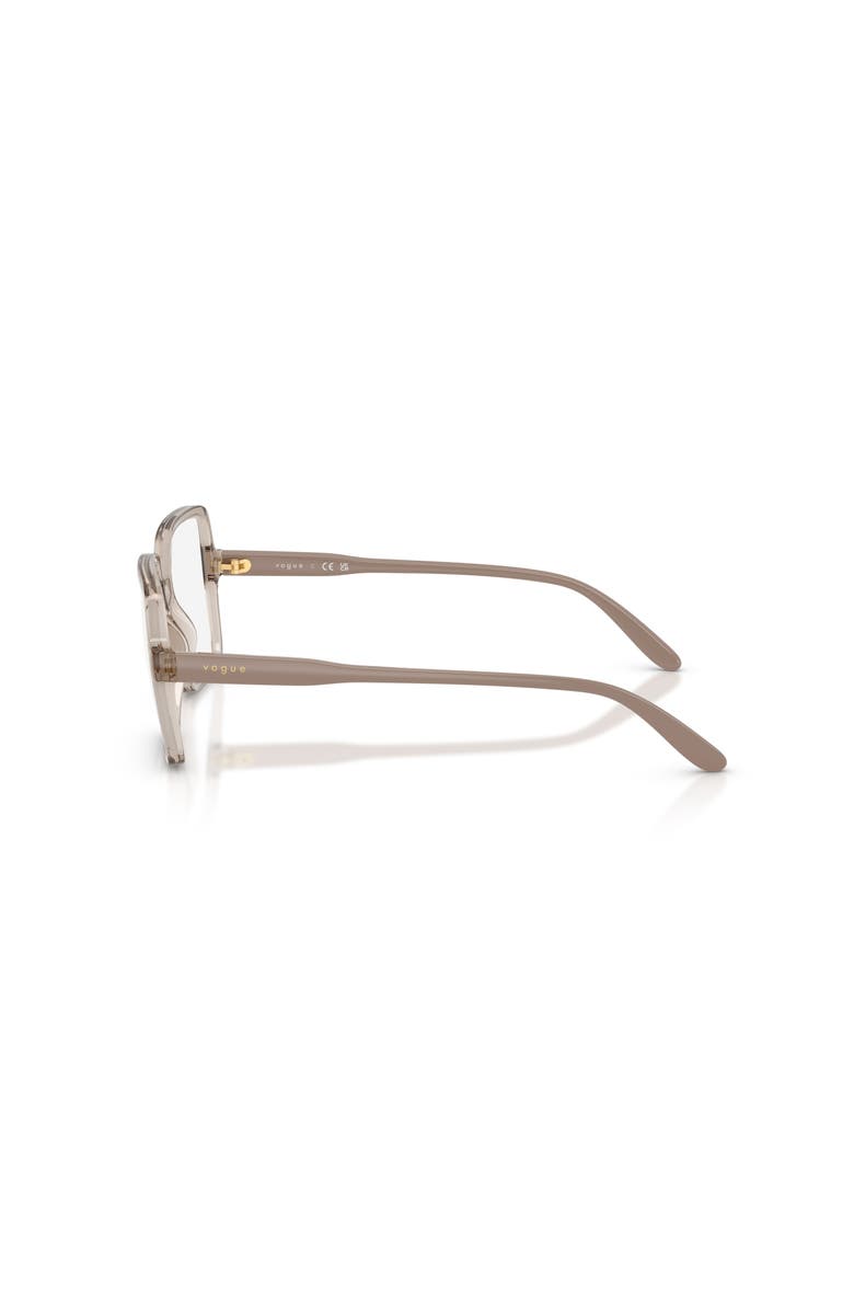 Vogue Eyewear 53mm Square optical glasses, Alternate, color, Brown