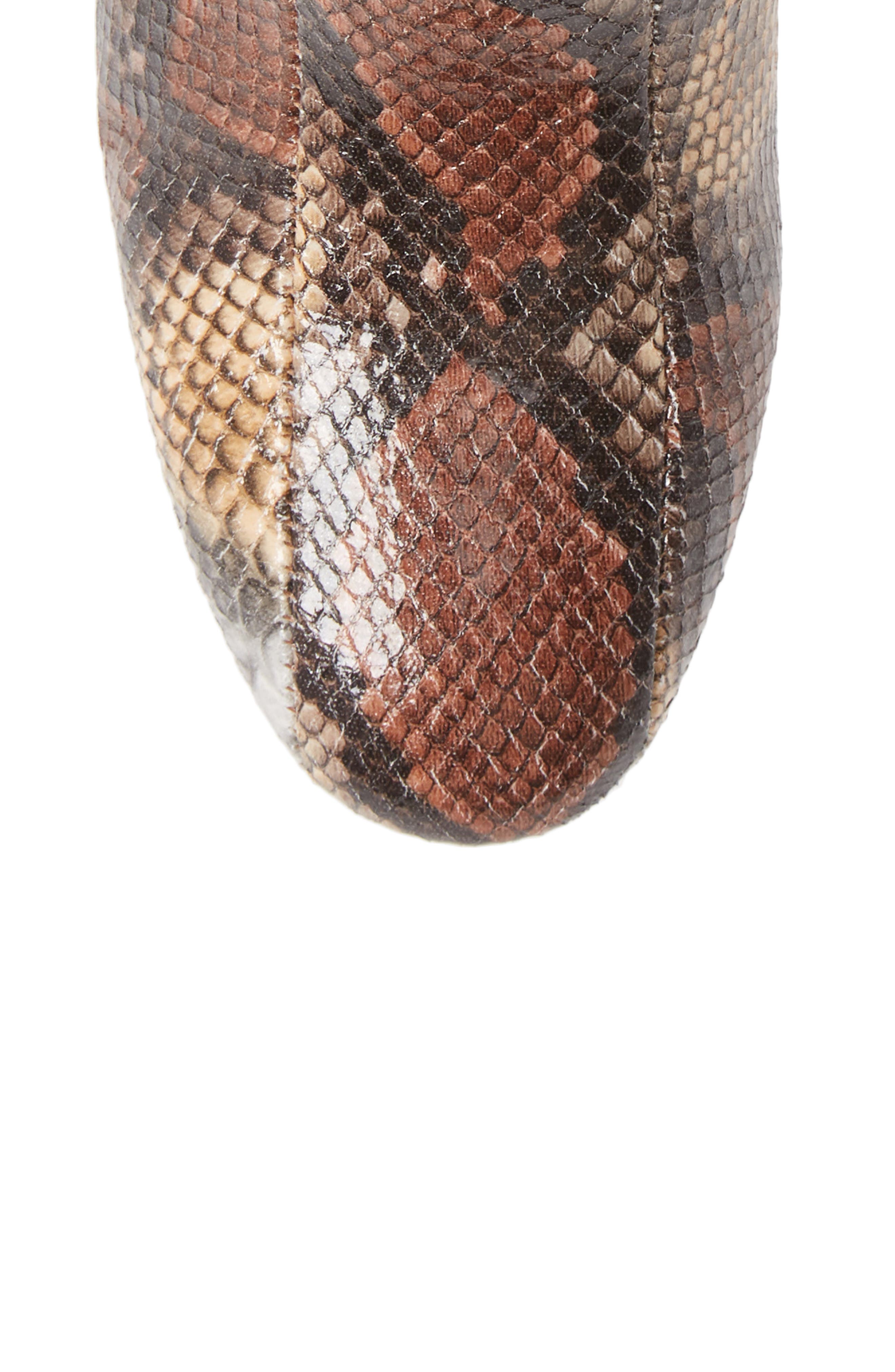Davinna Bootie, Alternate, color, YELLOW/ DARK BROWN SNAKE
