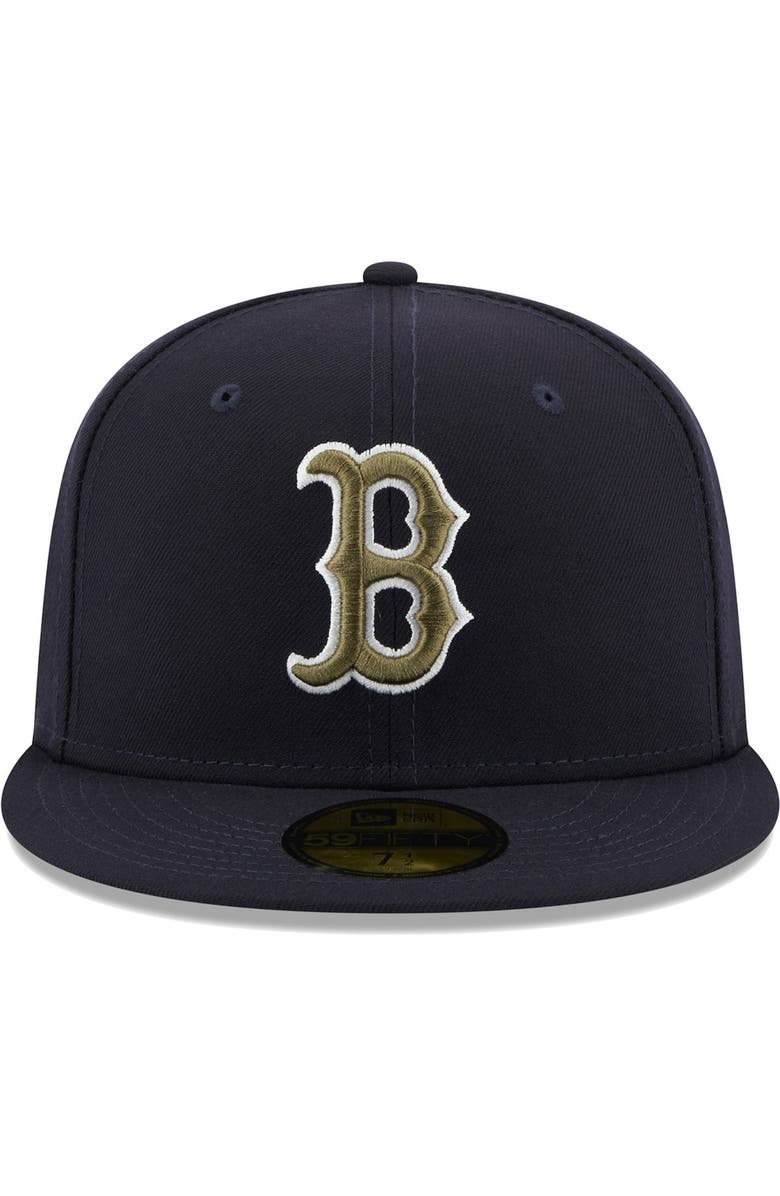 New Era Men's New Era Navy Boston Red Sox 100 Years Spring Training Botanical 59FIFTY Fitted Hat, Alternate, color, 