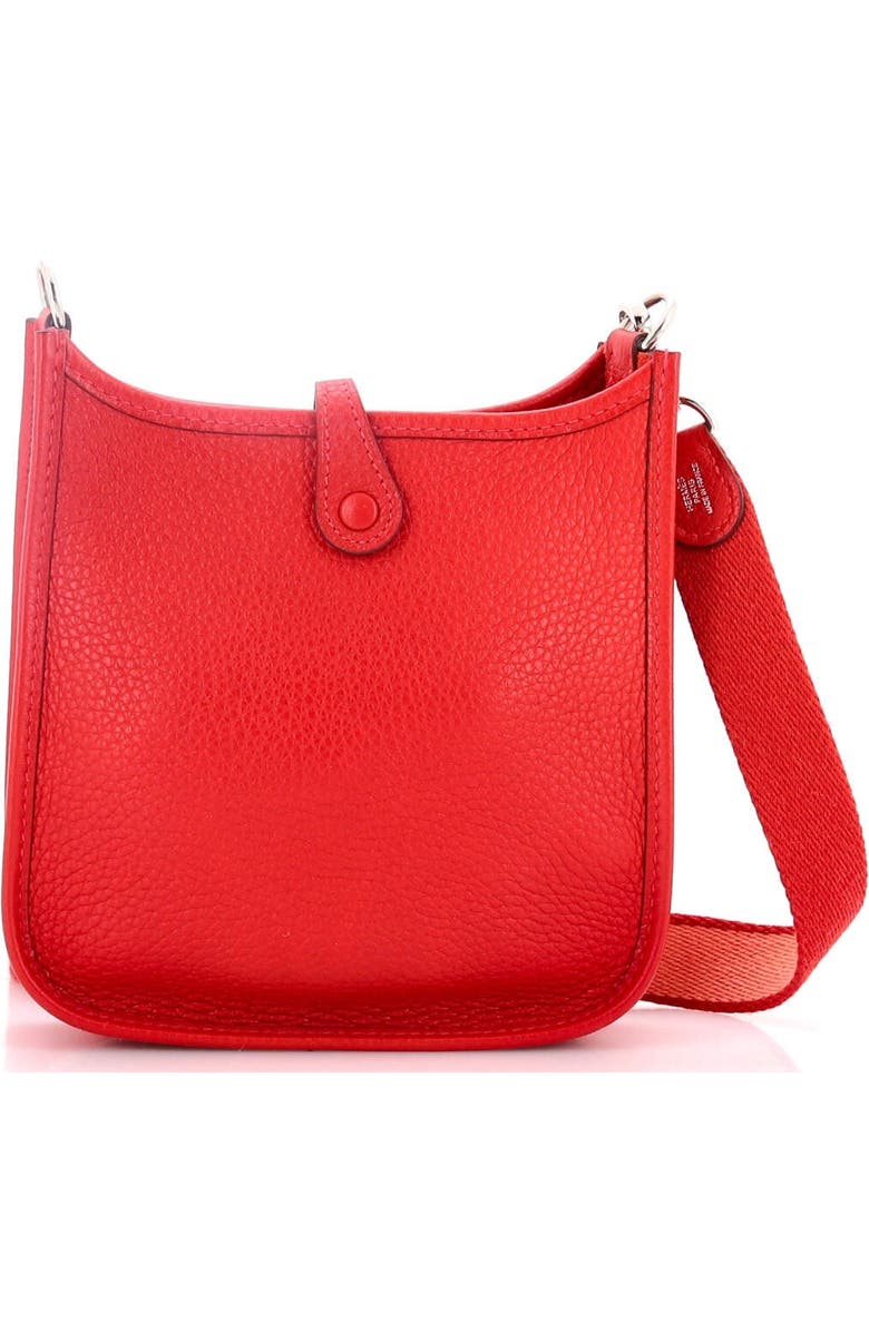 Pre-Owned Hermes Evelyne Bag Gen III Clemence TPM, Alternate, color, Rouge Casaque