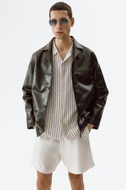 H&M Relaxed-fit linen-blend shorts
