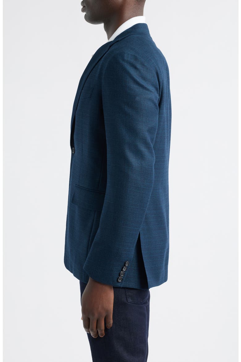 Kei Trim Fit Mélange Wool Sport Coat, Alternate, color, DARK GREEN