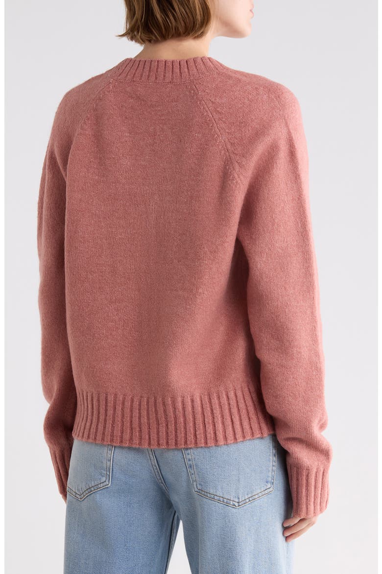 Suzie V-Neck Sweater, Alternate, color, ROSEWOOD1
