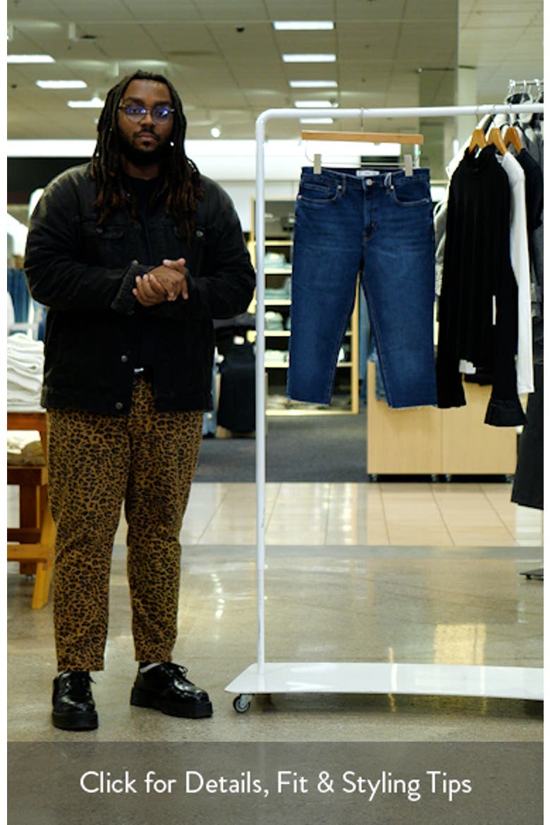 Raw Hem Low Rise Skinny Denim Bermuda Shorts video