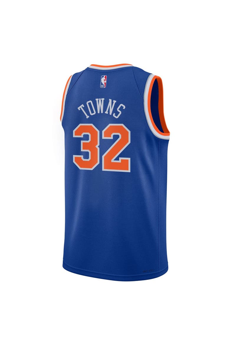 Youth Nike Karl-Anthony Towns Blue New York Knicks Swingman Jersey - Icon Edition, Alternate, color, Blue
