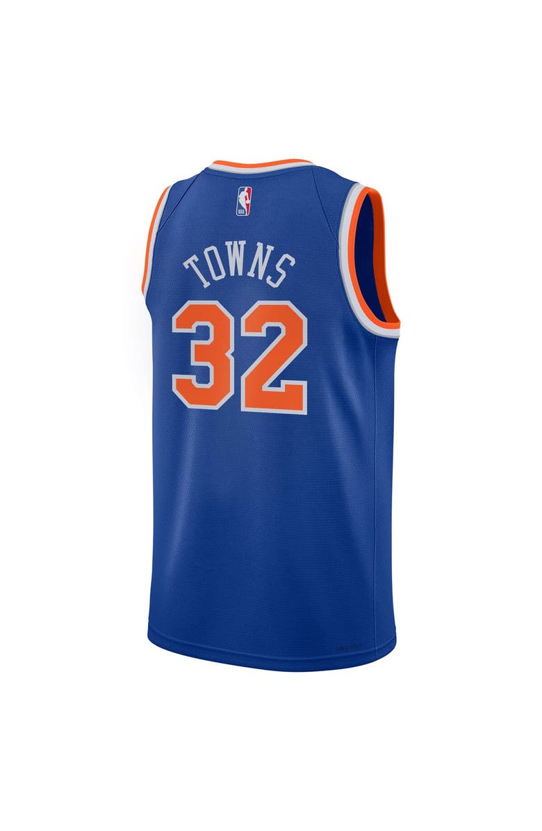 Nike Youth Nike Karl-Anthony Towns Blue New York Knicks Swingman Jersey - Icon Edition, Alternate, color, Blue