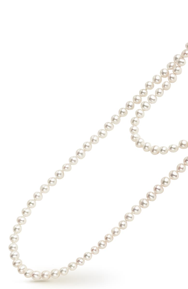 LAGOS Luna Freshwater Pearl Necklace, Alternate, color, Pearl/ Silver