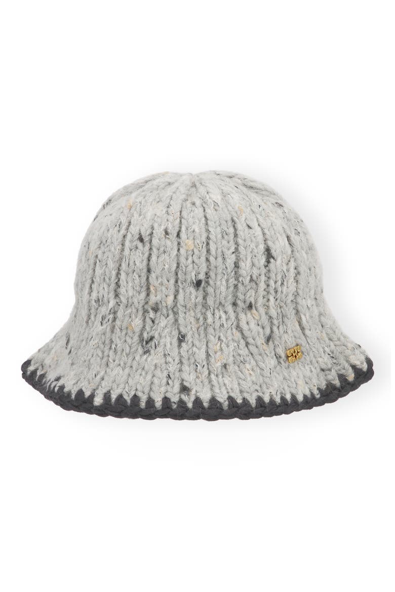Chunky Marled Wool Blend Bucket Hat, Main, color, PALOMA MELANGE