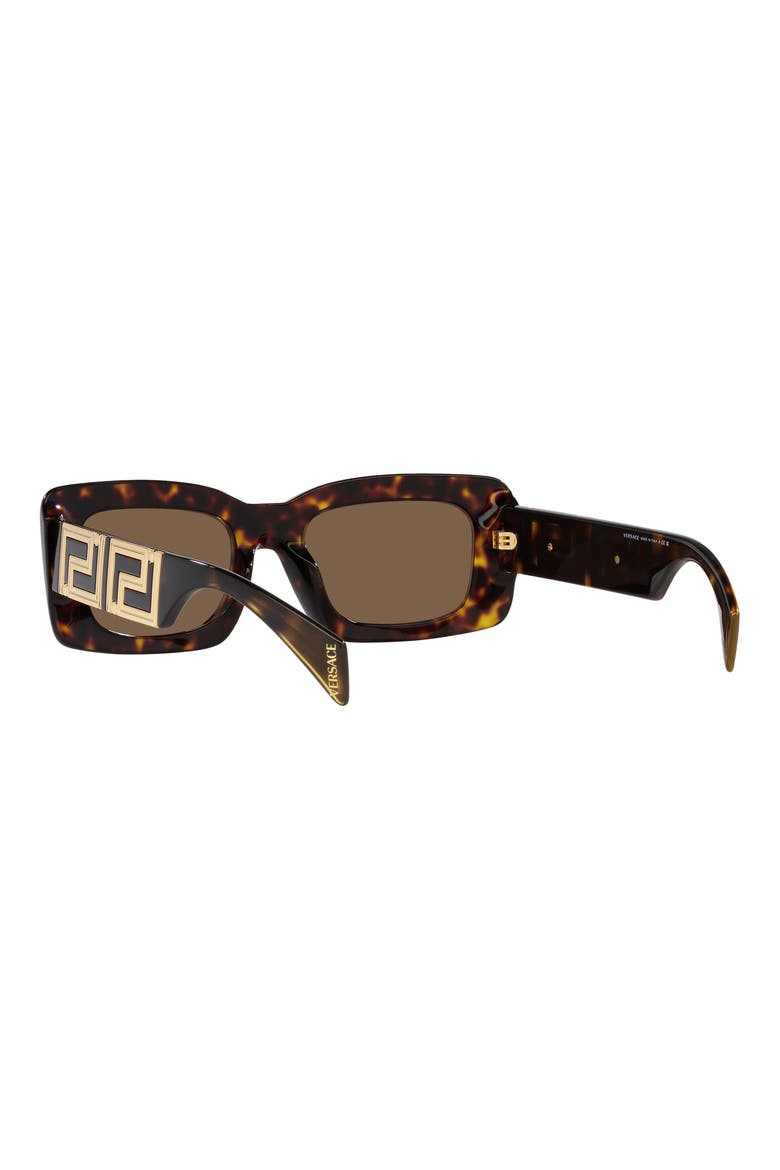 54mm Rectangular Sunglasses, Alternate, color, HAVANA