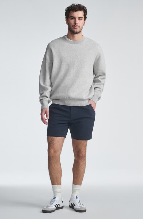 Mavi Jeans Nate Flat Front Seersucker Shorts In Navy Seersucker