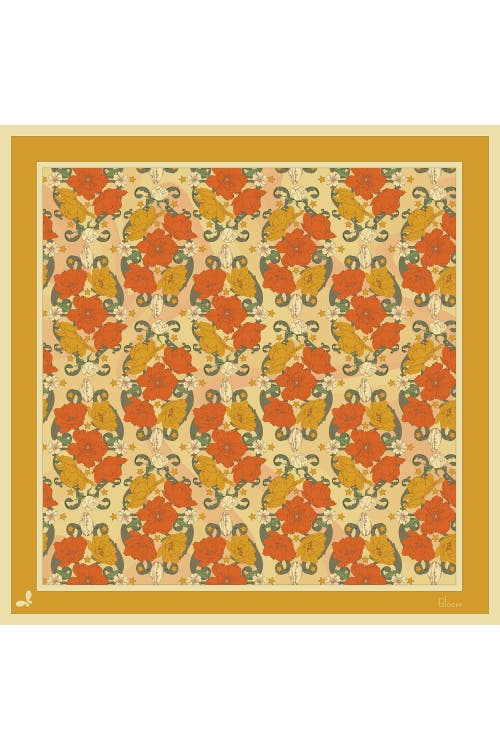 Henelle Silk Bandana In Bloom