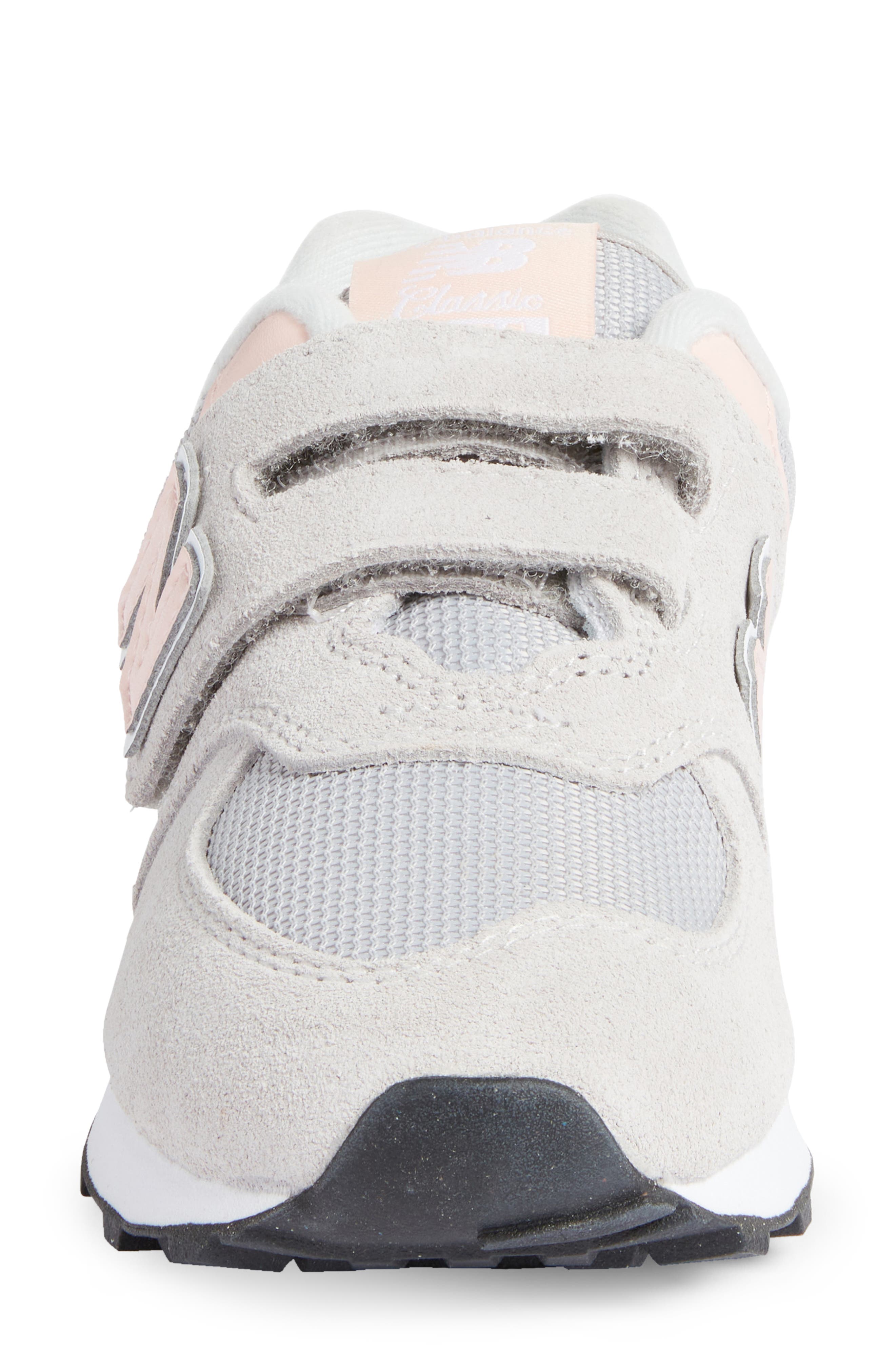 New Balance Kids' 574 Sneaker, Alternate, color, Rain Cloud/ Pink Haze
